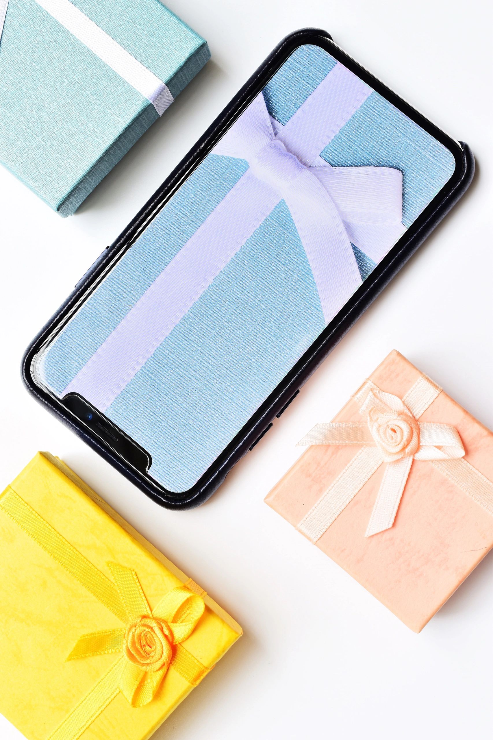 Smartphone screen showing a digital rewards card concept